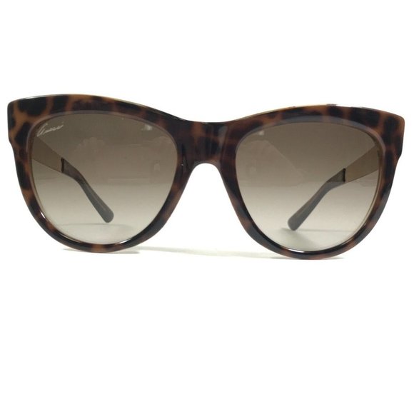 Gucci Sunglasses GG 3739/S 2EZHA Brown Gold Cat Eye Frames with Brown Lenses